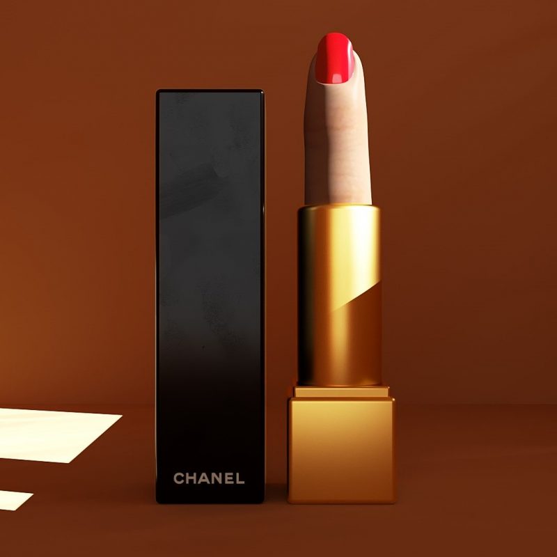 Chanel-Finger-Lipstick